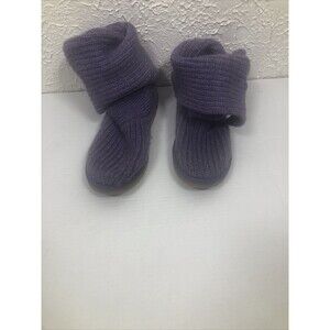 UGG Women's Sweater Knit Knee High Fold Over w/ Buttons Size 8